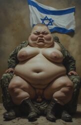ai_generated army breasts female idf israel israeli israeli_flag jew military nude politics pussy sex troll ugly