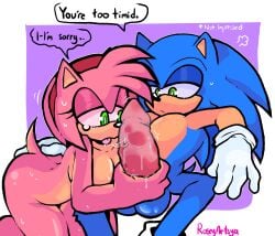 amy rose from sega by roseyartsya
