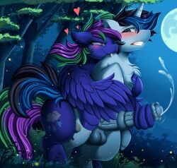 absurd_res animal_genitalia animal_penis balls big_penis bite blush bodily_fluids cum cumshot cutie_mark duo ejaculation equid equine equine_genitalia equine_penis erection female feral fluffy fluffy_chest genital_fluids genitals hair hasbro heart_symbol hi_res horn horse lishka male male/female mammal masturbation my_little_pony mythological_creature mythological_equine mythology neck_bite night orgasm outside pegasus penile penile_masturbation penis pony pridark quadruped smile solar_gizmo_(oc) tail unicorn vampire wingjob wings