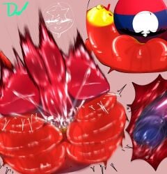1boy 1girls 44waa29304 anal anal_juice anal_penetration anal_sex anus ass big_ass blue_penis breasts butt countryhumans countryhumans_girl female head_on_breast internal_view jiggle jiggling_ass laos_(countryhumans) large_breasts male mating_press naked nude nude_female nude_male penis penis_in_ass red_body sucking_breasts thick_ass vietnam_(countryhumans) yellow_anus yellow_nipples