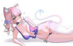 1girls animal_ear_fluff animal_ears arm_support bare_arms bare_belly bare_chest bare_hands bare_hips bare_legs bare_midriff bare_navel bare_shoulders bare_skin bare_thighs belly belly_button blue_eyes blue_eyes_female blue_hair_ribbon blue_hair_tie blue_ribbon blush blush_face blushing_at_viewer blushing_female blushing_lines bra breasts closed_mouth_smile collarbone curvaceous curvaceous_body curvaceous_female curvaceous_figure curvaceous_hips curvy curvy_body curvy_female curvy_figure curvy_hips digital digital_art digital_drawing digital_drawing_(artwork) digital_media digital_media_(artwork) elbows exposed_arms exposed_belly exposed_chest exposed_hips exposed_legs exposed_midriff exposed_navel exposed_shoulders exposed_skin exposed_thighs eyebrows_visible_through_hair female female_focus female_only frilled_bra frilled_underwear groin hair_ribbon hair_tie half_naked half_nude high_resolution highres hourglass_figure lean_figure legwear long_hair looking_at_viewer lying lying_down lying_on_side medium_breasts midriff naked naked_female naked_woman narrow_waist navel nude nude_female nudity on_side original original_art original_artwork original_character panties pink_eyebrows pink_hair pink_hair_female purple_bra purple_panties purple_thong purple_underwear ribbon s7nsles semi_nude shoulders simple_background sitting slender_body slender_waist slim_waist smile smiley_face smiling smiling_at_viewer smirk solo stockings thick_thighs thigh_highs thighhighs thighs thong underwear upper_body wavy_hair white_background white_legwear white_stockings white_thigh_highs white_thighhighs wide_hips