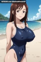 ai_generated aindroidparanoid ass ass beach big_ass big_breasts big_butt busty curvy cute fat_ass female female_only hips huge_ass huge_breasts jujutsu_kaisen large_ass large_breasts legs narrow_waist outdoors shoko_ieiri slim_waist stable_diffusion swimsuit thick_ass thick_thighs voluptuous waist wide_hips