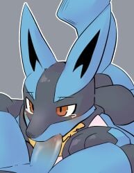 anthro anthro_on_anthro anthro_penetrated anthro_penetrating anthro_penetrating_anthro black_markings blue_body blue_ears blue_fur blue_penis blue_tail blush blush_lines bodily_fluids countershade_face countershading duo fur generation_4_pokemon genitals gloves_(marking) grey_background half-closed_eyes hand_spike hi_res humanoid_genitalia humanoid_penis lucario male male/male male_penetrated male_penetrating male_penetrating_male markings mostly_offscreen_anthro mostly_offscreen_male multicolored_body multicolored_fur narrowed_eyes nintendo oral oral_penetration outline penetration penile penile_penetration penis penis_in_mouth pointy_ears pokemon pokemon_(species) pu_sukebe red_eyes sex simple_background spikes spikes_(anatomy) tail tears white_outline yellow_body yellow_fur