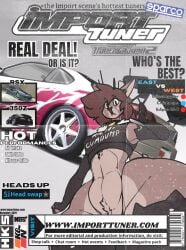 1boy acura_(brand) acura_integra anthro arm_warmers big_ass big_butt big_thighs black_car black_eyes black_thighhighs black_topwear blue_car boy brand brown_hair car crop_top curvy curvy_body curvy_figure deer deer_horns edit edited fat_ass fat_thighs femboy femboy_only hair looking_at_viewer magazine magazine_cover male male_only nissan nissan_350z nissan_silvia phoebe_(phoebe457) slut slutty_outfit solo spoiler thenameisradio thick thick_ass thick_thighs thighhighs topwear vehicle white_car wide_hips wide_thighs