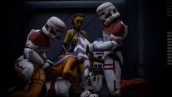 ahsoka_tano barriss_offee bi_domination clone clone_trooper coruscant_guard dark_room dildo femsub fetish_wear functionally_nude genitals guard hallway harness irrumatio maledom oral orange_body penis penis_out pollonix13 rape sex shock_troopers side_view spitroast star_destroyer star_wars tagme tales_of_the_empire yellow_body