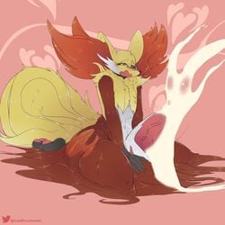 delphox from nintendo by coldfrontvelvet