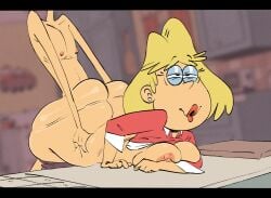 1boy 1girls big_ass big_butt blonde_hair high_resolution highres huge_ass huge_butt mature_female milf mother nickelodeon partial_male pleasure_face pokachu_(artist) rita_loud the_loud_house thick_thighs wide_hips