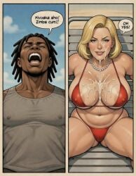 ai_generated bbc beach big_ass big_breasts dark-skinned_male dark_skin interracial kristy's_pastime kristy_jordan milf mrs_jordan public