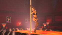 1girls 3d animated ass bioshock bioshock_infinite blue_eyes body_writing bra breasts brown_hair dancing elbow_gloves elizabeth_comstock large_breasts lingerie no_sound panties pole pole_dancer pole_dancing ponytail sfmfuntime short_hair solo source_filmmaker stripper stripper_pole thighhighs video white_skin