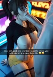 1boy 1girls 3d abs ai_generated animated arcade bangs bare_breasts big_ass big_breasts big_penis blowjob brown_hair cheating cheating_(relationship) cheating_girlfriend cheating_wife cheating_with_friend cucked_by_friend cucking_viewer cuckold cuckold_pov cuckolding cum cum_in_mouth cum_inside cumming cumming_in_mouth ejaculation fellatio glasses huge_cock madz(oc) nipples ntr oral oral_sex ponytail radnsad semen shorter_than_10_seconds showing_breasts showing_off snapchat sperm story sucking sucking_penis swallowing swallowing_cum tagme text thick_thighs vertical_video video