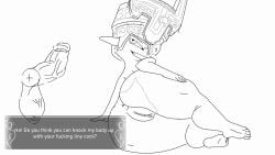 1boy 1girls ass ass_focus big_ass big_butt dat_ass faceless_male female female_focus hi_res highres huge_cock hunk_elreal imminent_sex imp imp_midna line_art link midna monochrome nintendo no_color pov shorter_female shortstack sketch tagme taller_male the_legend_of_zelda twilight_princess video