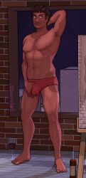 animated arm_behind_head armpits balls biting_lip biting_own_lip blush blushing blushing_at_viewer blushing_ears blushing_face blushing_male blushing_penis blushing_profusely body_hair brown_hair bulge bulge_through_clothing bulge_under_clothes cum cum_drip cum_on_floor cumming cumshot easel erection erection_pushing_underwear erection_under_clothes erection_under_clothing eye_closed full_body full_render goatee grabbing_own_penis grabbing_penis grabbing_penis_through_clothes green_eyes hairy hairy_armpits hairy_arms hairy_balls hairy_chest hairy_legs hand_behind_head image_sequence image_set licking_lips looking_at_penis looking_at_viewer looking_away looking_pleasured male male_focus male_only mouth_open muscular muscular_male night night_sky night_time oc open_mouth orgasm orgasm_face original_character raised_eyebrow raised_eyebrows rendered scarred scars scars_all_over scars_on_arm scars_on_body scars_on_chest scars_on_face scars_on_legs segapop551 smirk smirking smirking_at_viewer solo solo_focus solo_male tan_skin testicles underwear underwear_down underwear_only underwear_removed veiny_cock veiny_dick veiny_penis vernon_ward wine wine_bottle wine_glass