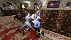 3d argonian dickgirl digimon draenei female foot_fetish intersex paw_fetish renamon the_elder_scrolls world_of_warcraft