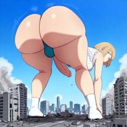 1futa ai_generated alisa_(katainaka_ni_totsui_de_kita_russia_musume_to_h_shimakuru_ohanashi) ass ass ass_jiggle ass_shake ass_wobble assquake big_ass big_breasts big_butt breasts city_destruction debris destruction earthquake erection falling_debris falling_rocks fundoshi fundoshi_futanari fundoshilover101 futanari giantess happi_(clothing) huge_ass huge_breasts huge_butt katainaka_ni_totsui_de_kita_russia_musume_to_h_shimakuru_ohanashi loincloth sarashi tabi_socks twerking