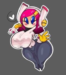 big_breasts breasts dork_boi female furry huge_breasts kirby_(series) kirby_planet_robobot lewd_dorky susie_(kirby) tagme thick_thighs wide_hips