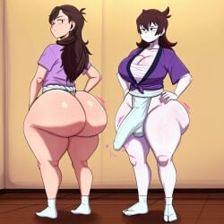 1futa 1girls ai_generated ass ass big_ass big_breasts big_butt breasts erection erection_under_clothes erection_under_loincloth fundoshi fundoshi_futanari fundoshilover101 futanari happi_(clothing) huge_ass huge_breasts huge_butt jaiden jaiden_animations loincloth sarashi tabi_socks