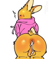 1male andrew_(bad_things) bad_things bad_things_(roblox) big_ass blushing_at_viewer cum_in_ass ha534076 hanging_balls inflation male_focus male_only rabbit_ears rabbit_tail roblox roblox_game shy_male solo_male surprised_expression