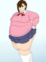 artist_name artist_request ayase_momo belly dandadan fat fat_thighs obese tagme