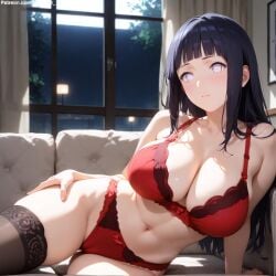 1girls 2d ai_generated ass big_ass big_breasts black_hair blunt_bangs boruto:_naruto_next_generations breasts curvaceous curvaceous_female curvaceous_figure curvy curvy_figure grey_eyes high_quality hime_cut hourglass_figure huge_breasts hyuuga_hinata inviting_to_sex large_breasts light-skin light-skinned_female lingerie lips long_hair mature mature_female mature_woman milf mommy naruto naruto_(series) naruto_shippuden nero100 pale-skin pale-skinned_female posing red_lingerie sagging_breasts seductive seductive_look sexy_pose stable_diffusion tagmeo thick_ass thick_butt thick_thighs thighs wide_hips