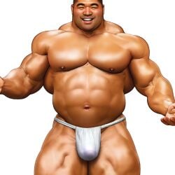 1:1 1boy abs asian_clothing bara barazoku biceps black_hair blush broad_shoulders bulge clothed clothing deltoids detailed_bulge east_asian_clothing fundoshi fundoshi_only genital_outline hair human japanese_clothing jiraiya_(artist) male male_only mammal mature mature_male mature_man muscular muscular_arms muscular_male muscular_thighs narrowed_eyes navel nipples pecs penis_outline shaved_pussy smile solo stubble topless underwear underwear_only white_clothing white_fundoshi white_underwear