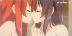 2girls ai_generated akeno_himejima flirting girl_on_girl girlfriend girlfriends high_school_dxd high_school_dxd_hero kissing lesbian_couple lesbian_kiss lesbian_sex lovers rias_gremory yuri yuri yuri