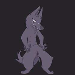 2018 a_questionable_pony_blog canine digitigrade female furry mammal nipples paws presenting presenting_pussy pussy solo wolf