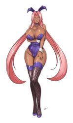 breasts bunny_ears dark_skin devil-v female female_only huge_breasts ingrid_(taimanin_asagi) taimanin_asagi