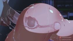 1boy 1girls animated ass ayase_momo big_ass big_penis cum cum_in_pussy cum_in_uterus dandadan dominant_male female from_behind gif gintsu glistening huge_cock huge_penis looping_animation male nude penis pussy pussy_juice rough_sex sex sex_from_behind submissive_female tagme takakura_ken_(okarun) thrusting x-ray