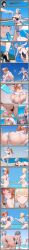 3girls accident accidental_circumstance accidental_exposure ai_generated almost_naked almost_nude areolae_peeking big_ass big_breasts big_butt big_thighs bikini bikini_bottom bikini_top blonde_female blonde_hair blonde_hair_female blue_eyes blue_hair blue_hair_female bracelet brown_dust_(series) brown_dust_2 butt_crack camel_toe cameltoe cap chasing clothed comic comic_page comic_panel comic_strip dripping drooling falling female_focus female_only glossy glossy_body high_heels hungry incident justia_(brown_dust) large_ass large_breasts large_butt large_thighs lying morphea_(brown_dust_2) nose_blush one-piece_swimsuit partially_visible_vulva pool poolside popsicle popsicle_in_mouth popsicle_melting purple_eyes red_eyes red_hair redhead_female running saliva saliva_drip saliva_string saliva_trail squatting sticker stumble stumbling tease teasing textless tripping velvet_nymph zenith_(brown_dust)