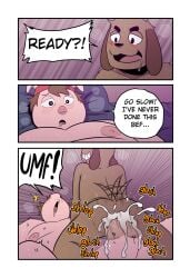 anthro anthro_on_anthro anthro_penetrated anthro_penetrating anthro_penetrating_anthro asking_if_ready backwards_baseball_cap backwards_hat baseball_cap big_penis blush bodily_fluids brown_body brown_fur brown_hair canid canine canis clothing comic cowgirl_position cum cum_from_ass cum_in_ass cum_inside cum_on_penis dialogue domestic_dog domestic_pig drooling duo english_text from_front_position fur genital_fluids genitals grin hair half-closed_eyes hat hat_only headgear headgear_only headwear headwear_only hi_res long_ears male male/male male_penetrated male_penetrating male_penetrating_male mammal moan moobs mostly_nude multiple_scenes narrowed_eyes nipples nude octavio_(t0l0k) on_bottom on_top open_mouth penetration penis pink_body power_bottom red_clothing red_hat red_headwear roy_(t0l0k) saliva sex smile sound_effects speech_bubble suid suine sus_(pig) sweat t0l0k tail tail_motion tailwag text three_frame_image