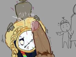 3boys action_lines anal anal_sex anonymous_male big_ass big_ass_(male) big_penis blush clock cum cum_in_mouth cumming_while_penetrating dandy's_world dandys_world digital_media_(artwork) dyle_(dandy's_world) dyle_timesly femboy fucked_from_behind gay_sex gray_background grey_skin hairy_male hairy_penis halodouble hearts jiggle_physics light_brown_skin looking_at_penis male_only penetration penetration_from_behind penis penis_on_face penis_worship people_in_background person_in_background plap pov roblox roblox_game shaking_penis sweat sweating sweaty tagme thick_ass thick_legs tie tounge_out wet_butt