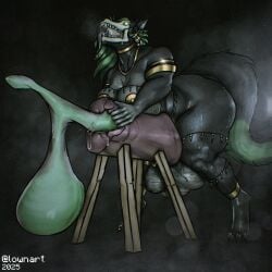 accessory animal_genitalia animal_penis anthro balls big_balls big_breasts big_nipples big_penis bodily_fluids bone breasts breeding_mount canid canine canine_genitalia canine_penis canis colored_cum condom cum filled_condom genital_fluids genitals green_cum green_eyes gynomorph hi_res huge_balls huge_breasts huge_cock huge_nipples hyper hyper_balls hyper_genitalia hyper_penis intersex jewelry lowndrawthing mammal monster nadilya_(heliocintrini) nipple_plugs nipples penis piercing plug_(sex_toy) sex_toy sexual_barrier_device skull skull_head skulldog_(species) slightly_chubby slightly_chubby_gynomorph slightly_chubby_intersex solo solo_focus sweat thick_thighs unusual_bodily_fluids unusual_cum unusual_genital_fluids vein