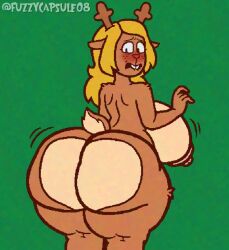 noelle holiday from deltarune by ftrashpickle