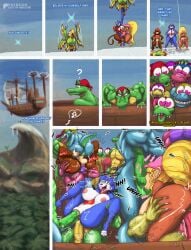 absurd_res anal anal_sex anthro avian bird canid canine comic diddy_kong dixie_kong donkey_kong_(character) donkey_kong_(series) english_text female fox group group_sex haplorhine heart_eyes heart_symbol hi_res hylian kremling krystal_(star_fox) male mammal monkey navi nintendo nude ocarina_of_time orgy parrot penetration primate pussy scalie sex star_fox text the_legend_of_zelda thebigbadwolf01 vaginal_penetration