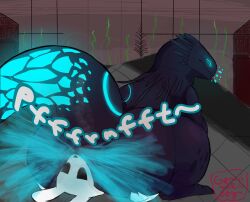 cyan lizard (rain world) from rain world by genjii