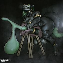 accessory animal_genitalia animal_penis anthro balls big_balls big_breasts big_nipples big_penis bodily_fluids bone breasts breeding_mount canid canine canine_genitalia canine_penis canis cock_ring colored_cum condom cum filled_condom genital_fluids genitals green_cum green_eyes gynomorph hi_res huge_balls huge_breasts huge_cock huge_nipples hyper hyper_balls hyper_genitalia hyper_penis intersex jewelry lowndrawthing mammal monster nadilya_(heliocintrini) nipple_plugs nipples penis penis_accessory penis_jewelry piercing plug_(sex_toy) sex_toy sexual_barrier_device skull skull_head skulldog_(species) slightly_chubby slightly_chubby_gynomorph slightly_chubby_intersex solo solo_focus sweat thick_thighs unusual_bodily_fluids unusual_cum unusual_genital_fluids vein veiny_penis