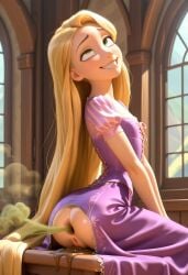 ai_generated disney fart female rapunzel rapunzel_(tangled) scat tangled
