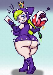 piranha plant from mario (series) by ftrashpickle