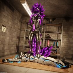 1:1 3d_(artwork) 4k absurd_res animal_genitalia animal_penis anthro anthro_on_anthro arms_tied ball_gag balls basement biped black_body black_boots black_clothing black_footwear black_fur black_shoes blender_(artwork) blender_cycles blindfold blue_body blue_fur blue_penis bodily_fluids bondage boot_on_penis boots bottomwear bound canid canine canine_genitalia canine_penis canis claws clothed clothing cock_and_balls_torture cuff_(restraint) cum cum_drip cum_dripping_from_penis cum_on_penis depth_of_field digital_media_(artwork) dominant dragonplayer dragonplayer_(character) dripping dungeon duo erection feet foot_fetish foot_on_chest foot_on_penis foot_play footwear fox fur gag gagged genital_fluids genital_torture genitals grey_body grey_fur hair handwear hi_res hybrid ichigo_(ichigo03hdfr) immobile immobilization inside jex knot latex latex_clothing leather leather_boots leather_clothing leather_footwear legs_tied legwear male male/male mammal metal_cuffs multicolored_body muscular muscular_male nude open_mouth orgasm pain pants paws penis penis_squeeze purple_body purple_fur reflection restraints rexouium screw sensory_deprivation sex shoes slim slim_anthro slim_male slim_sub smile standing standing_on_another standing_on_penis submissive submissive_male tail trampling white_body white_fur wood