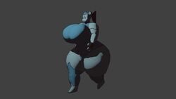 1girls 3d android animated ass bbw blue_clothing blue_hair bouncing_breasts breasts fat female female_only fingerless_gloves hyper hyper_ass hyper_breasts hyper_hips hyper_thighs jenny_wakeman loop mp4 my_life_as_a_teenage_robot no_sound overweight overweight_female robot ryujinkakka smooth_skin thick thick_thighs video walk_cycle walking white_body wide_hips xj-9