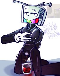 blood_in_pussy cuntboy cuntboy_sans_balls digital_media_(artwork) glass_cup humanoid mastectomy_scar menstrual_blood menstruation mr._puzzles naked non-human object_head smg4 smg4_art tagme tokki_meki transgender_male transmasc tv_head vagina vaginal_blood