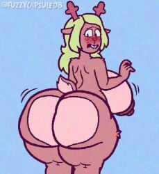 noelle holiday from deltarune by ftrashpickle
