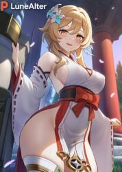 lumine (genshin impact) from genshin impact by lunealter
