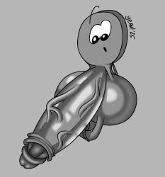 1boy animate_inanimate balls_bigger_than_head battle_for_dream_island battle_for_dream_island_again bfdi genitals gray_background hyper hyper_balls hyper_genitalia hyper_penis hyper_testicles looking_at_penis male male_only massive_balls massive_penis nickel nickel_(bfdi) object_show object_shows open_mouth osc penis_bigger_than_body penis_focus saggy_balls small_but_hung the_power_of_two vein veins veiny veiny_penis yeah_(artist)