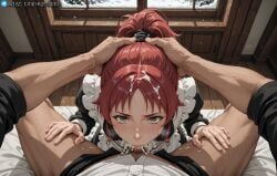 1female 1girls 2025 ai_assisted ai_generated aisha_greyrat anime anime_style artist_name atlantis_k cheating cum cum_inside dark-skinned_male deep_blowjob deepthroat ejaculation exposed_ass fellatio female flat_chest hi_res high_quality high_resolution highres horny horny_female interracial looking_at_viewer maid maid_uniform male mushoku_tensei mushoku_tensei:_isekai_ittara_honki_dasu netorare pale_skin penis perfect_body petite petite_body prostitution raped see-through_clothing size_difference slut small_breasts swallowing_penis_while_deepthroat teasing thin_arms thin_female thin_thighs thin_waist uncensored