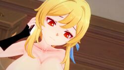 1boy 1girls 3d aether_(genshin_impact) all_fours alternate_breast_size alternate_costume animated big_breasts big_penis blonde_hair breasts brother_and_sister cellphone cunnilingus doggy_style eating_pussy female genshin_impact hikar61 huge_breasts incest koikatsu large_breasts light-skinned_female light-skinned_male light_skin lingerie longer_than_30_seconds lumine_(genshin_impact) male naked naked_female partially_clothed penis pussy sex sex_on_sofa short_hair siblings smartphone sound straight vaginal_penetration vaginal_sex video
