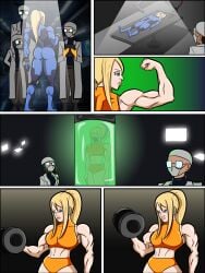 ass biceps breasts doktordepraved female metroid muscular_arms nintendo samus_aran weights