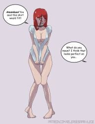 1futa embarrassed english_text futanari intersex phruvin png red_hair speech_bubble text tugging_clothing