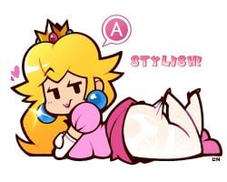 paper peach from mario (series) by legendofnerd