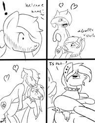 absurd_res anus beard blush collar cum cum_inside daddy_pone facial_hair fan_character fellatio female heart hi_res loss lying male meme my_little_pony on_side oral penis piercing sex sketch straight